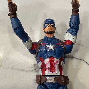 Marvel Legends Infinite Series Captain America BAF Thanos 6-inch Loose